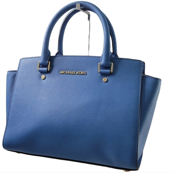 Michael Kors Selma Medium Saffiano Leather Satchel - Picture 1 of 17